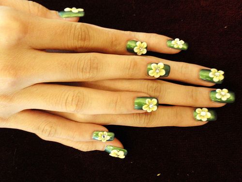 9 Cute Green Nail Art Designs z Images | Styles At Life