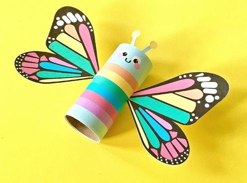 Vaivorykštė Butterfly Cork Craft