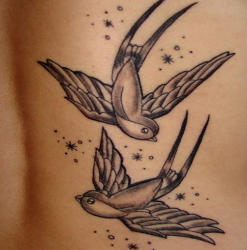 Dual Sparrow Tattoo