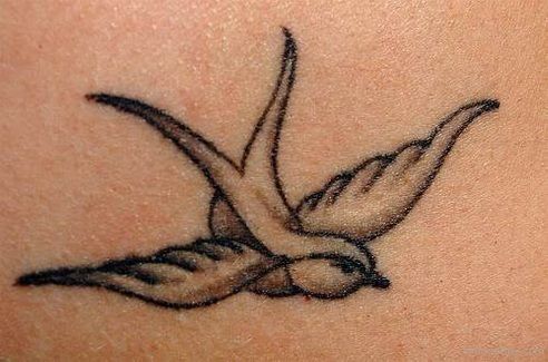Flying Sparrow Tattoo