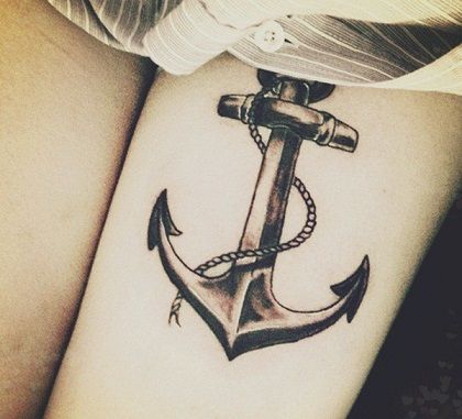Marinar anchor type tattoos