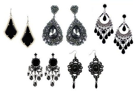 fekete earrings