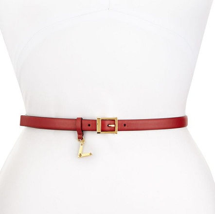 red-skinny-belt