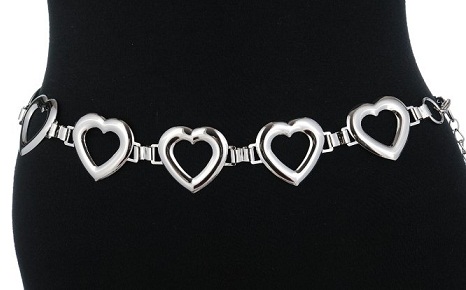 Heart Shape silver Belts for ladies