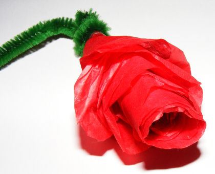 Tissue paper Rose Craft