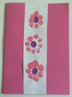 Fingerprint Flower Cards for Mother’s Day