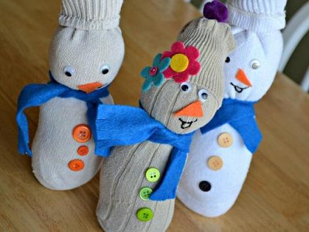 Socks Snowman Crafts