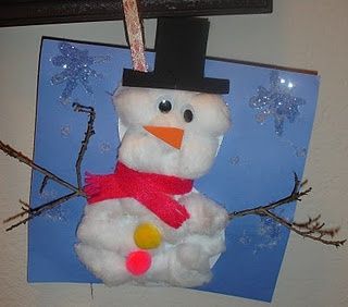 Kindergarten Snowman Crafts