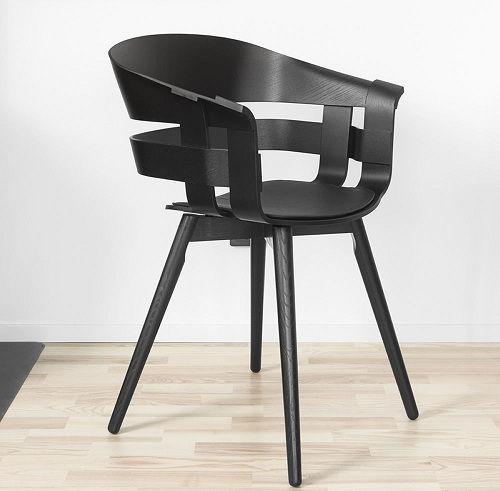 furnérozott Wood Seat Restaurant Chair