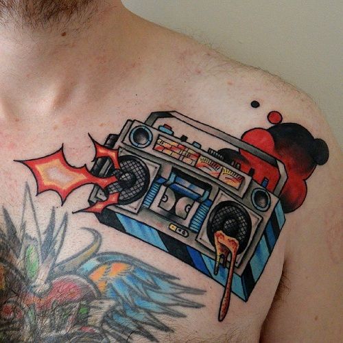 Grafiti Radio Tattoo Design
