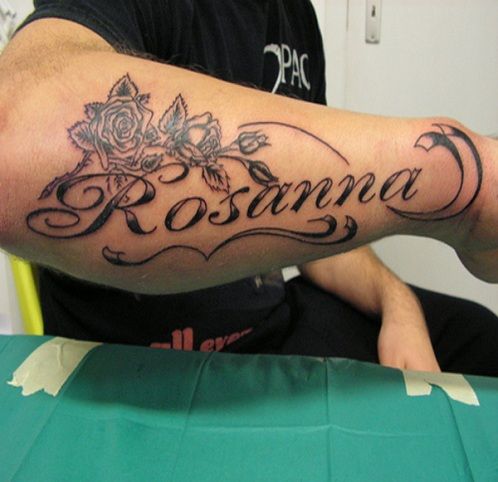 Falfirkálás Name Tattoo Design
