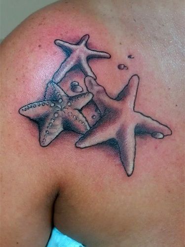 Bunch of Star Fish Tattoo