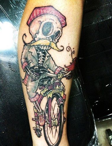 Csontváz Biker Tattoo