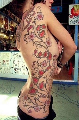 scânteietor Vine Tattoo Design