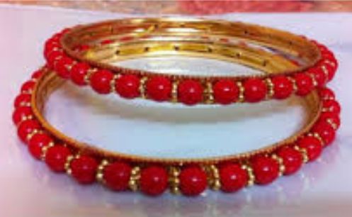 Red Ghungroo Style Bangles