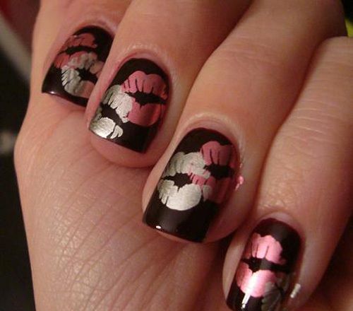 9 Fantastic Kiss Nail Art Designs with Pictures | Styles At Life