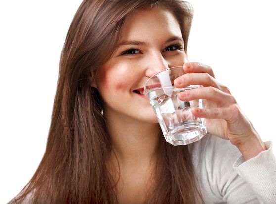 Drinking water woman3