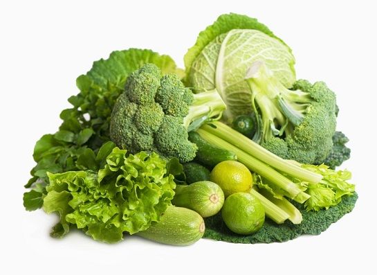 žalias leafy vegetables