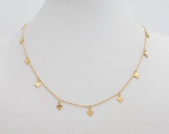 Short Simple 18k Gold Chain