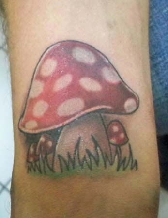 Incredibil Mushroom Tattoo Design