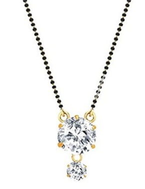Crystal artificial mangalsutra