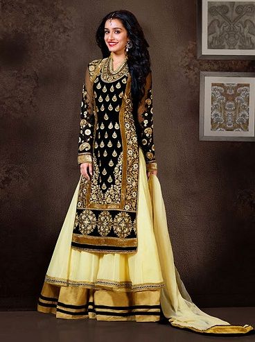 Gold Designer Salwar Suit