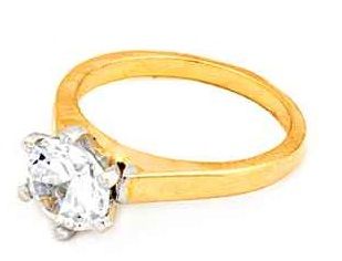 Amerikos Diamond Gold Plated Ring7