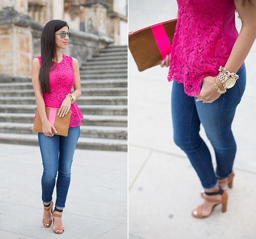 A Neon Pink Top