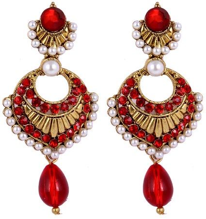 išgalvotas juvelyrikos dizainas-fancy-ruby-deimantiniai auskarai