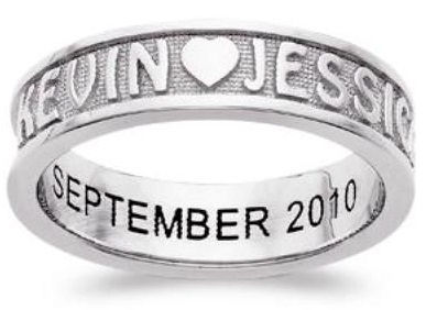 Personalized Couple Promise Ring