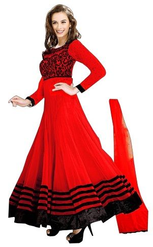 red salwar kameez designs
