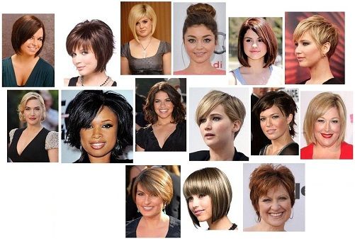 short haircuts for fat faces