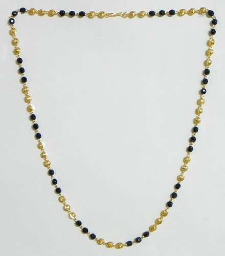 Simplu Gold Chain with Beads