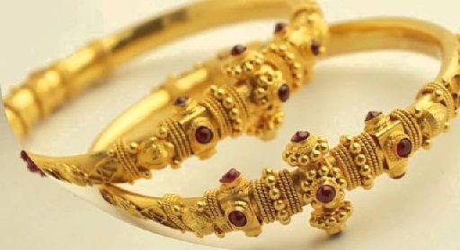 Artificial Temple Bangle Jewellery Design