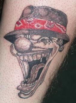 Laughing Clown Tattoo Design