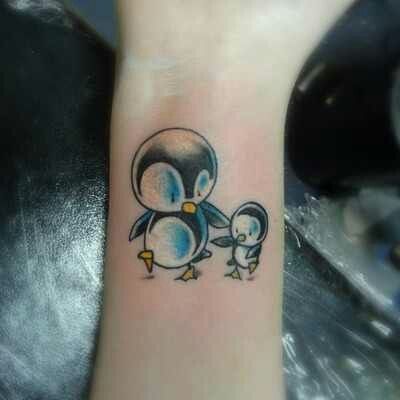 Budding Penguin Tattoo