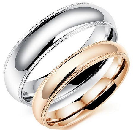 Contrast Couple Ring Set