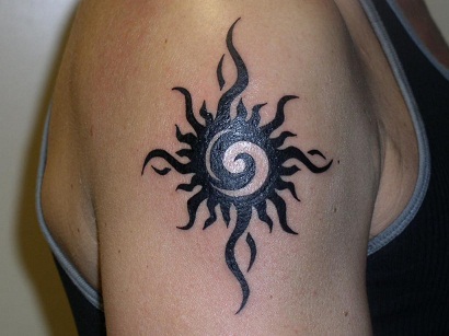 Gentis Sun style Tattoo
