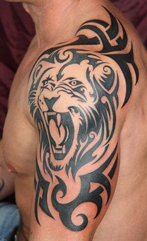 Törzsi Lion symbol Tattoo