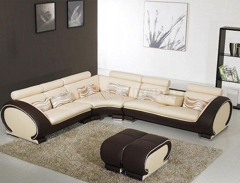 Contemporary style sofa set