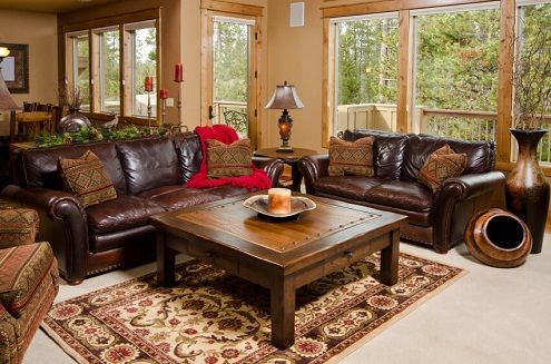 Rustic style sofa set
