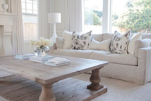 Linen sofa set