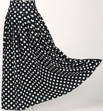 retro-style-long-white-dots-black-cotton-skirts8
