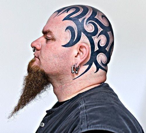 Tribal Head Tattoos