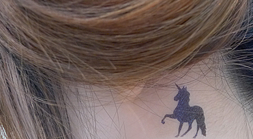 Adoring Unicorn Tattoo Designs