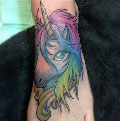 Elképesztő Unicorn Tattoo Designs