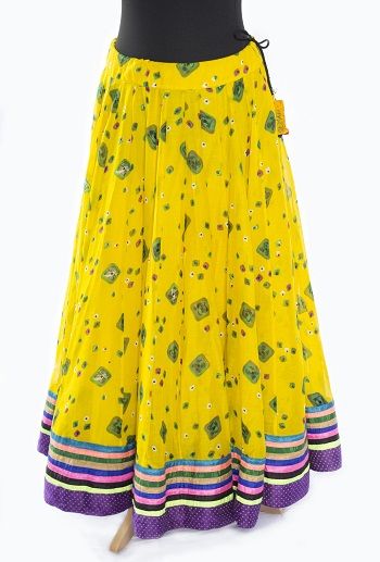 Fancy Yellow Gypsy Skirt