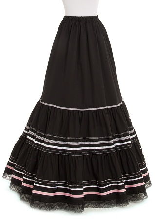 Black Regular Gypsy Skirt