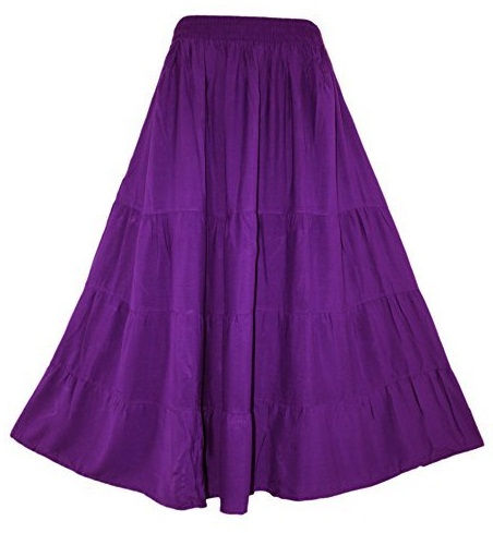 Lila Simple style Gypsy Skirt