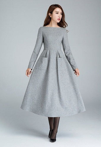 9 New and Trendy Grey Color Frock Designs | Styles At Life